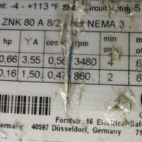 Demag DCCOM 5500 1/1 H5 V5.4/1.32 Electric Chain Hoist 1100lb 440480 VAC