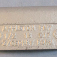 Appleton FM7 Conduit Body C17 0Z/Gedney Form 7 53/8"L  3/4" Bore (Lot of 4)