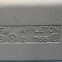 Appleton T68 Conduit Body 2" 3 Port FM8 Grayloy Iron T Body  NWOB