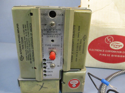 Fireye Solid Sate Burner Mangement SeriesD 70D10 w/ 72DIR1 & 71D60