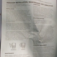 Baldor F92630B7G Gearbox Single Reduction C face Flanged Quilled Standard