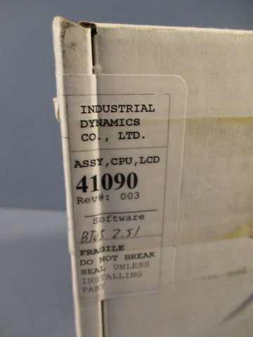 Industrial Dynamics Co, LTD Assembly CPU CARD, LCD TX/TEST 41090