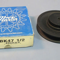 Martin BK47 1/2 Single Groove VBelt Pulley 1/2" Bore 4.436" OD NIB