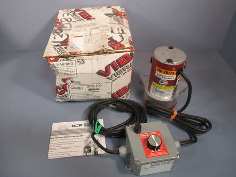 Vibco SCR-100 Electric Vibrator, Adjustable Force & Speed 1.3 A 115 VAC 1-Phase