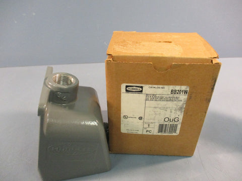 HUBBELL BB201W Back Box Pin & Sleeve Cast Aluminum Box 3/4" Hub 20A & 30A