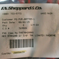 Lot of 2| F.N. Shepard&Co Neoprene Timing Belt: TN570H200AG, NEO 570H200