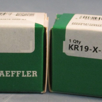 LOT OF (2) INA KR19-X-PP-A CAM FOLLOWER 19MM OD, 32 MM WD