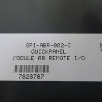 DAMAGED Allen Bradley QPIABR002C Quickpanel Module AB Remote  Part/Repair