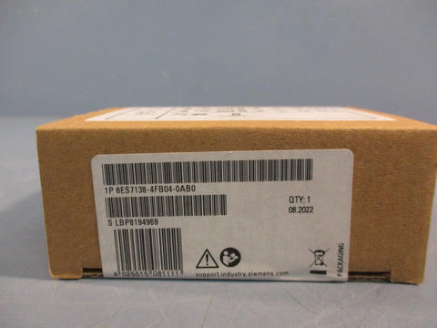 Siemens Simatic ET 200S 6ES7 138-4FB04-0AB0 Digital Output Module