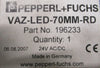 (Lot of 2) Pepperl + Fuchs VAZ-LED-70MM-RD Red Light Module 24VAC/DC 196233