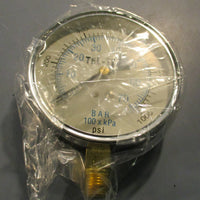 TelTru 3550BC4L1F8FE Pressure Guage 1000 PSI 3 1/2 " Dial 1/4 NPT Lot of 10