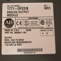 Allen Bradley 1771OFE2/B Rev. W01 Analog Output Module Series B