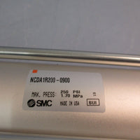SMC NCDA1R200-0900 Tie Rod Pneumatic Air Cylinder 250psi 1.70MPa 2"Bore