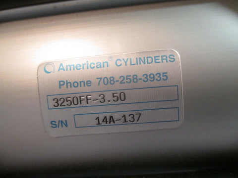 American Cylinders Air Cylinder 3250FF3.50 14A137