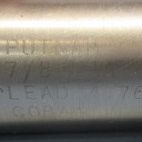 Putnam 7/8" Cobalt Long Cut Lead 4.761 Pro CNC Resharpened End Mill Used