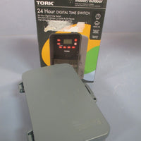 Tork 24 Hr Digital Electronic Timer Switch (Indoor/Outdoor) E Series E101B