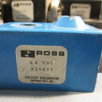 Lot of (6) Ross Solenoid Valve 120/60 316K33