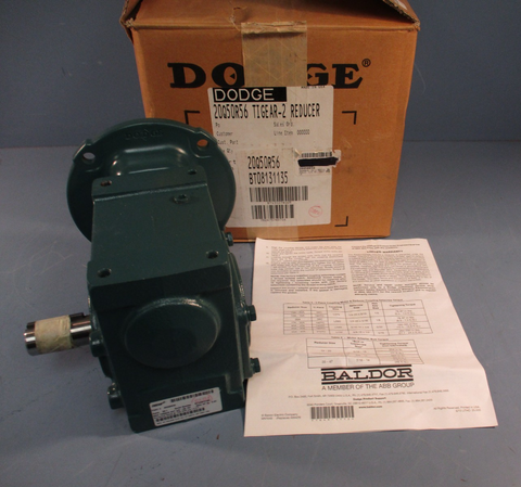 DODGE Tigear-2 20Q50R56 Right Angle Worm Gear Reducer 50:1 ratio 1/2 HP