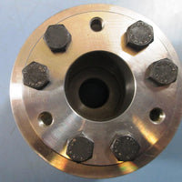 Bellows Flanged Reducing Coupler,0.68" x 1.1",2.85" OL,3.25" OD,2.5" flange,SS