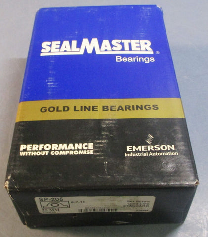 Sealmaster SP-205 2-Bolt Pillow Block Bearing 25mm Bore Cast Iron Sealed Box