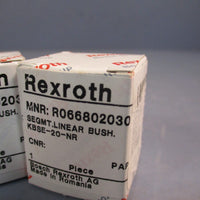 Lot of (2) Rexroth Segment Linear Bushing MNR:R066802030