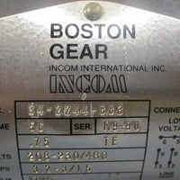 Boston Gear BGUTFB 66538 3 Phase Motor 342244883 .75HP 1725RPM 5/8" Shaft Dia