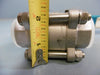 New AT Controls 1" 55-TH-0100XXX 3 Piece Air Operated Manual Ball Valve