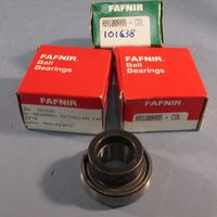 LOT OF 3 FAFNIR RA100RRB + COL BALL BEARING W/ COLLAR 1-1/16" BORE
