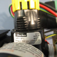 PARKER SOLENOID AND REGULATOR ASSEMBLY w/160 PSI GAUGE ASSYSOLREG
