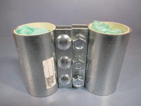 Lot of 2 Morris Coupling 3-Bolt 76.2mm OD 3.5" Diameter x 6" Length 3-3C-OD