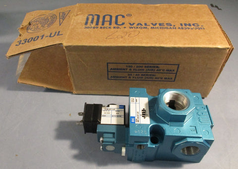 Mac Valves 56C-33-611JC Solenoid Valve 130B-611JC 24VDC Vac to 150PSI
