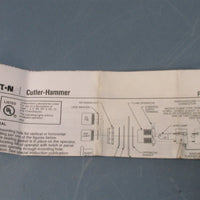 Eaton Cutler Hammer 10250T74NR Press Pilot Light Red Lens 120V Ser B1 NIB
