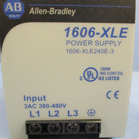 Allen Bradley 1606XLE240E3 Ser A Power Supply 3PH 24VDC 10A 240W 480VAC