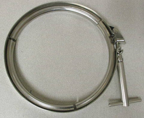 Voss 613209A728T Sanitary Tube Pipe TriClamp 61/2" ID Stainless Steel