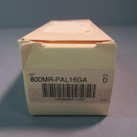 ALLEN BRADLEY SMALL ROUND ILLUMINATED PUSH BUTTON GREEN LED 800MRPAL16GA SER. D