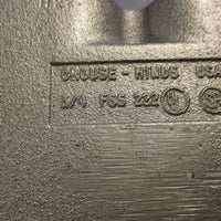 Crouse Hinds FSS222 3/4" Aluminum  Condulet Gang Cast Device Box