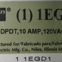 Dayton 1EGD1 Time Delay Relay 120VAC/30VDC 10A