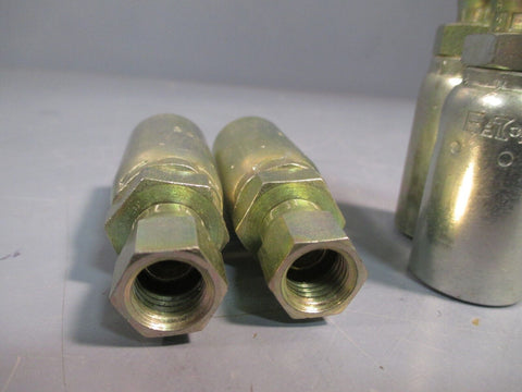 Lot of (5) EATON Weatherhead Coll-O-Crimp Hydraulic Hose End 06U-604