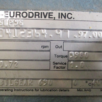 SewEurodrive Inc. KA66LP56 Gearbox 140.72:1 Right Angle 3980LB/IN 41/4" Bore