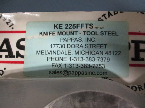 Pappas Inc KE 225FFTS Knife Mount Tool Steel 23/16" Bore ID