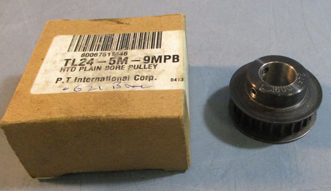 PT International TL24-5M-9MPB HTD Plain Bore Pulley 5/8" Bore 7/8" W 1-5/8" OD