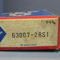 SKF 63007-2RS1 Non-Sealed Single Row Bearing 35mm ID, 62mm OD, 20mm Wide NIB