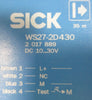 (2 Pack) Sick WS/WE27-2F430 Photoelectric Switch 10-30VDC WE27-2F430 WS27-2D430