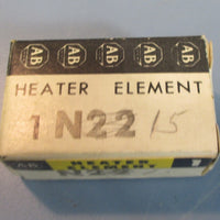 Lot of 5 Various Allen Bradley Heater Elements N44, N15 & W45 NOS