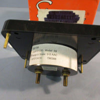 Simpson Analog Panel Meter, Black Spade Type Pointer, AC Current, 0A to 5A 01330