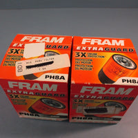 Lot of (2) FRAM Extra Guard PH8A, 10K Mile Change Interval Spin-On Oil Filter