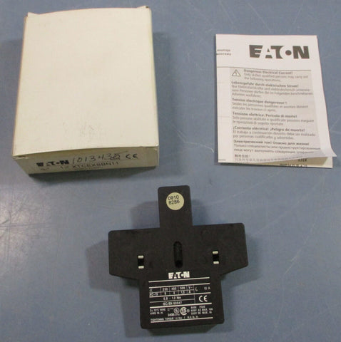 Eaton XTCEXSBN11 Contact Accessory 600VAC 15A Max, 250VDC 1A Max AWG 18-14