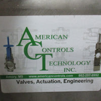 American Controls Technology 902434M Square Stainless Gate Valve 7 x 7"
