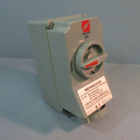 Mennekes Pin & Sleebe Switched Interlock Receptacle ME 420MI9M2 20 AMP 3 Phase