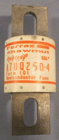 Ferraz Shawmut A70Q250-4 Semiconductor Fuse Amp-Trap 250A 700VAC 650VDC